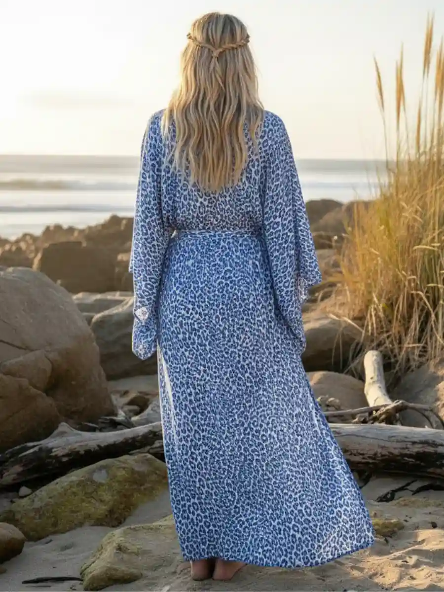 Oversized Boho Beach Kimono - Image 4